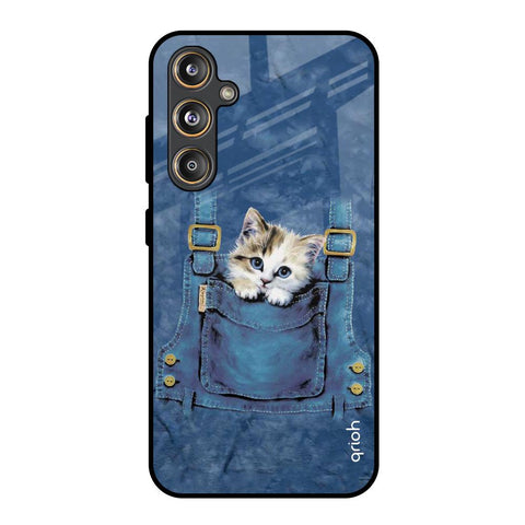 Kitty In Pocket Glossy Case For Samsung Galaxy F55 5G