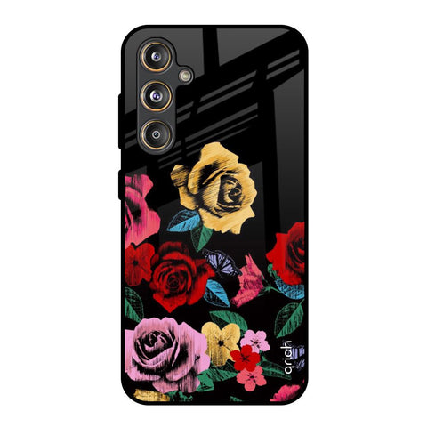 Floral Decorative Glossy Case For Samsung Galaxy F55 5G