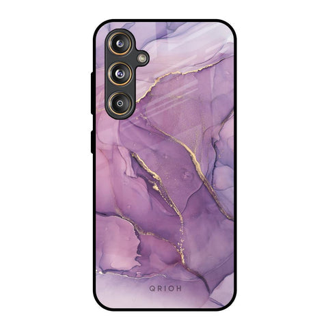 Purple Gold Marble Glossy Case for Samsung Galaxy F55 5G
