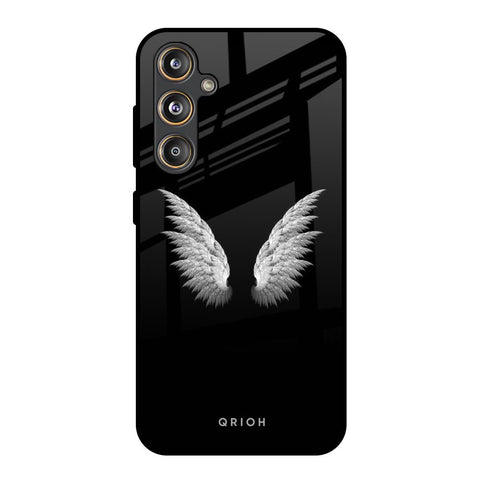 White Angel Wings Glossy Case for Samsung Galaxy F55 5G