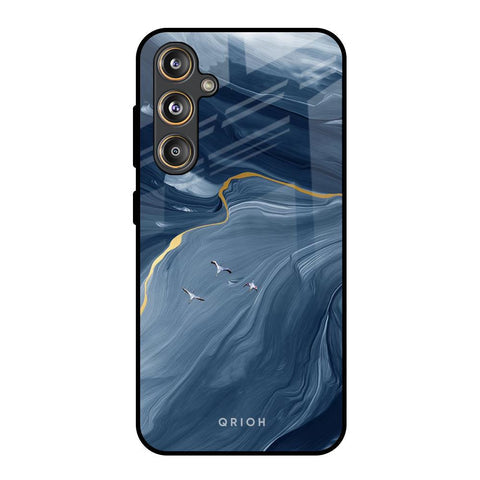 Deep Ocean Marble Glossy Case for Samsung Galaxy F55 5G