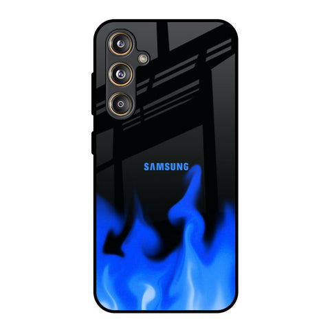 Blue Flames Glossy Case for Samsung Galaxy F55 5G