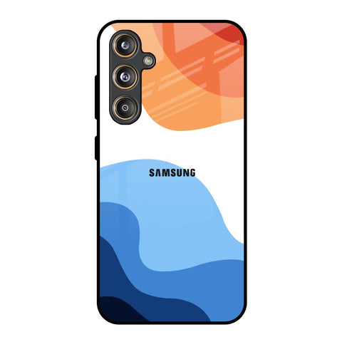 Wavy Color Pattern Glossy Case for Samsung Galaxy F55 5G