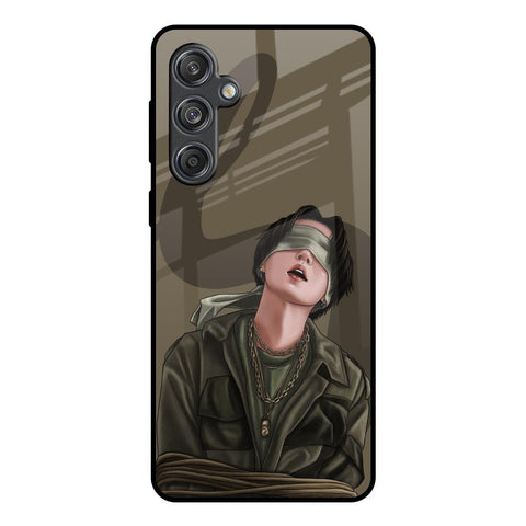 Blind Fold Glossy Case for Samsung Galaxy M55 5G