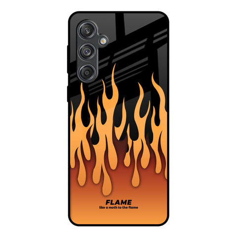 Fire Flame Glossy Case for Samsung Galaxy M55 5G