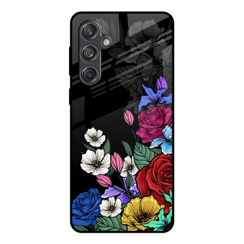 Rose Flower Bunch Art Glossy Case for Samsung Galaxy M55 5G