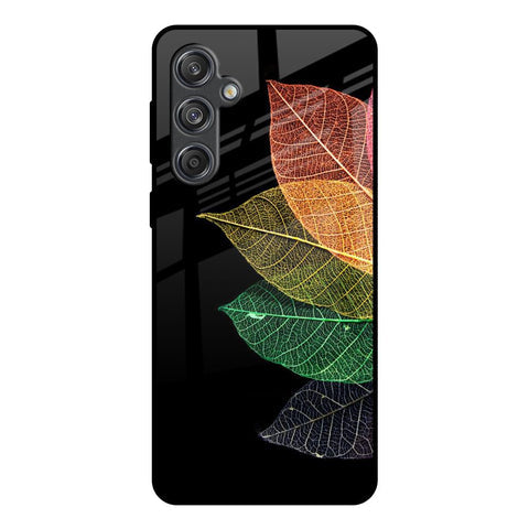 Colorful Leaves Glossy Case for Samsung Galaxy M55 5G
