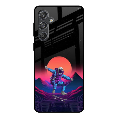 Retro Astronaut Glossy Case for Samsung Galaxy M55 5G