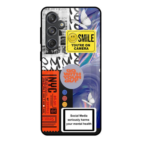 Smile for Camera Glossy Case for Samsung Galaxy M55 5G