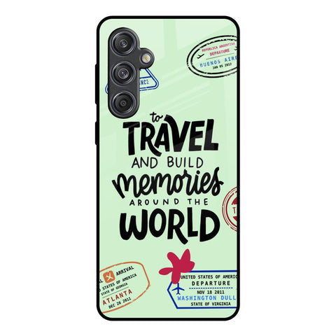 Travel Stamps Glossy Case for Samsung Galaxy M55 5G