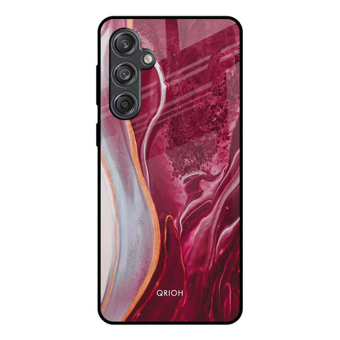 Crimson Ruby Glossy Case for Samsung Galaxy M55 5G