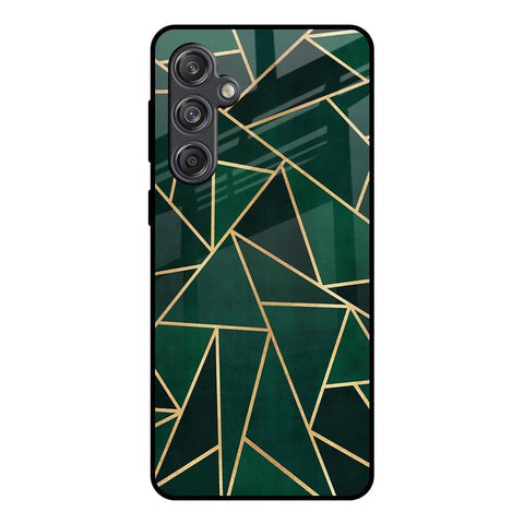Abstract Green Glossy Case For Samsung Galaxy M55 5G