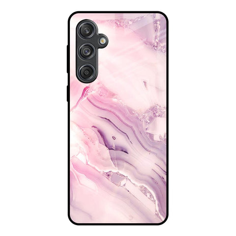 Diamond Pink Gradient Glossy Case For Samsung Galaxy M55 5G