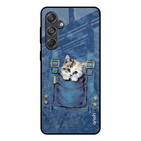 Kitty In Pocket Glossy Case For Samsung Galaxy M55 5G