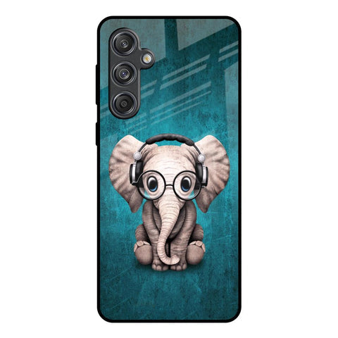 Adorable Baby Elephant Glossy Case For Samsung Galaxy M55 5G