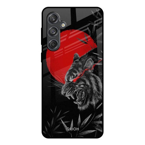 Red Moon Tiger Glossy Case for Samsung Galaxy M55 5G
