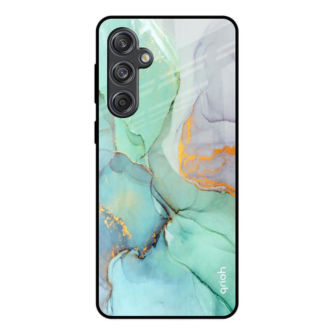 Green Marble Glossy Case for Samsung Galaxy M55 5G