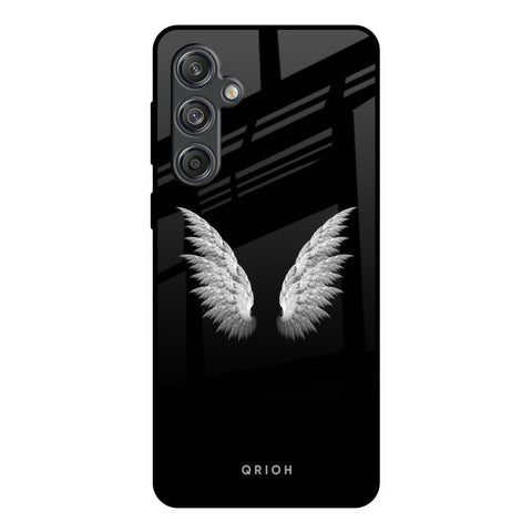 White Angel Wings Glossy Case for Samsung Galaxy M55 5G