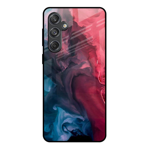 Blue & Red Smoke Glossy Case for Samsung Galaxy M55 5G