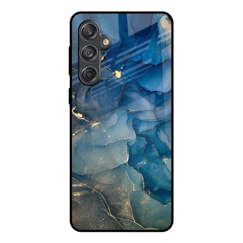 Blue Cool Marble Glossy Case for Samsung Galaxy M55 5G