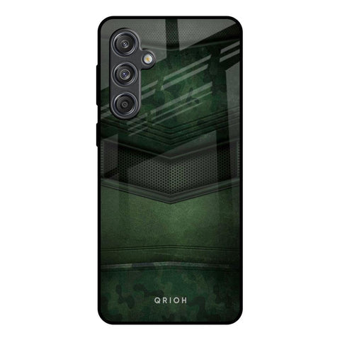 Green Leather Glossy Case for Samsung Galaxy M55 5G