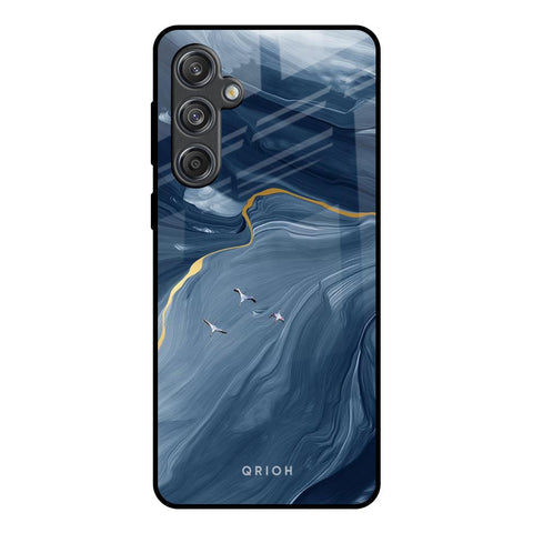 Deep Ocean Marble Glossy Case for Samsung Galaxy M55 5G