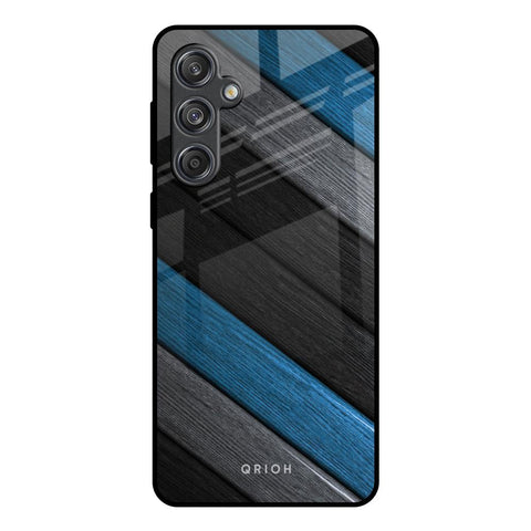 Multicolor Wooden Effect Glossy Case for Samsung Galaxy M55 5G