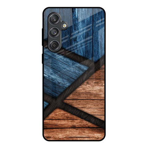 Wooden Tiles Glossy Case for Samsung Galaxy M55 5G