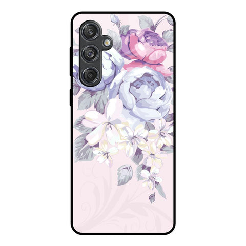 Elegant Floral Glossy Case for Samsung Galaxy M55 5G