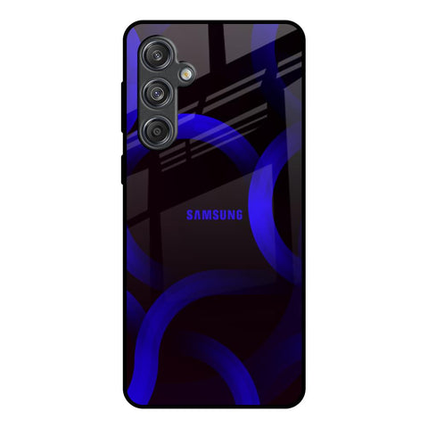 Blue Ring Light Glossy Case for Samsung Galaxy M55 5G