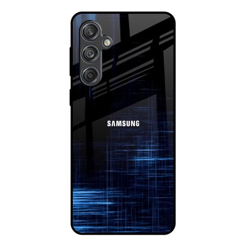Blue Scratch Glossy Case for Samsung Galaxy M55 5G