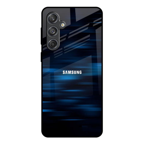 Blue Rough Abstract Glossy Case for Samsung Galaxy M55 5G