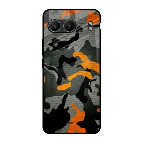 Camouflage Orange Glossy Case For OnePlus Nord 4 5G
