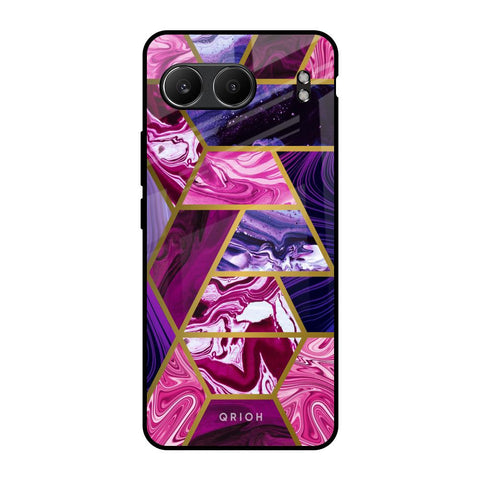 Electroplated Geometric Marble Glossy Case for OnePlus Nord 4 5G