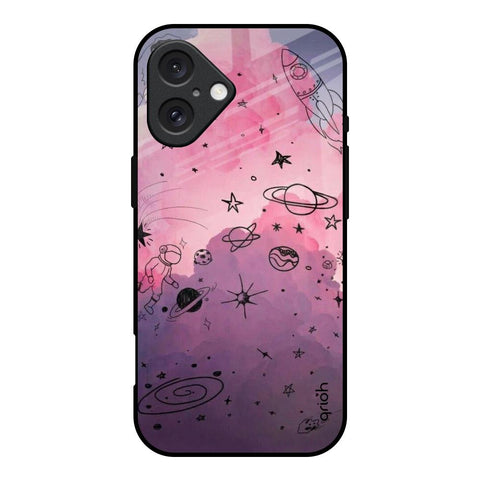 Space Doodles Glossy Case for iPhone 16