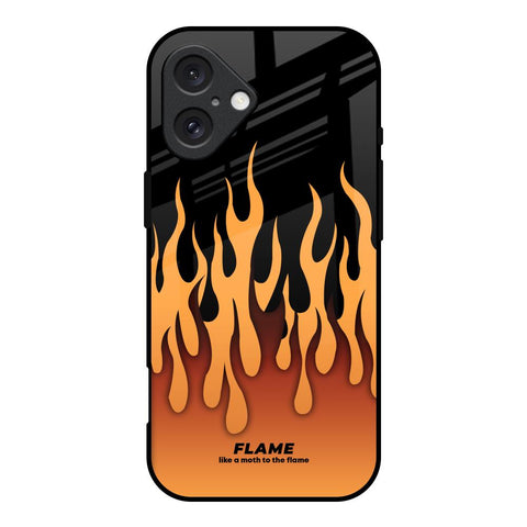 Fire Flame Glossy Case for iPhone 16