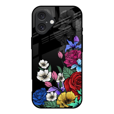 Rose Flower Bunch Art Glossy Case for iPhone 16