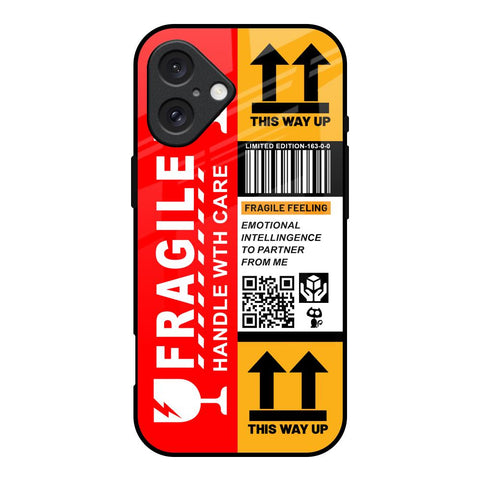 Handle With Care Glossy Case for iPhone 16