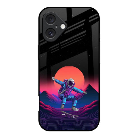 Retro Astronaut Glossy Case for iPhone 16