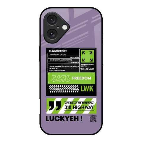 Run & Freedom Glossy Case for iPhone 16