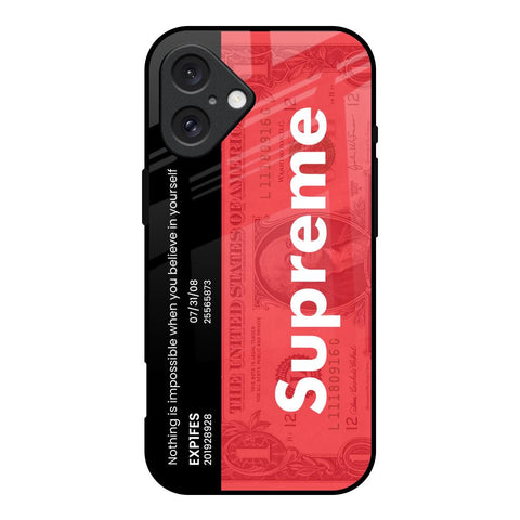 Supreme Ticket Glossy Case for iPhone 16