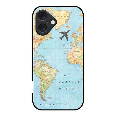 Travel Map Glossy Case for iPhone 16