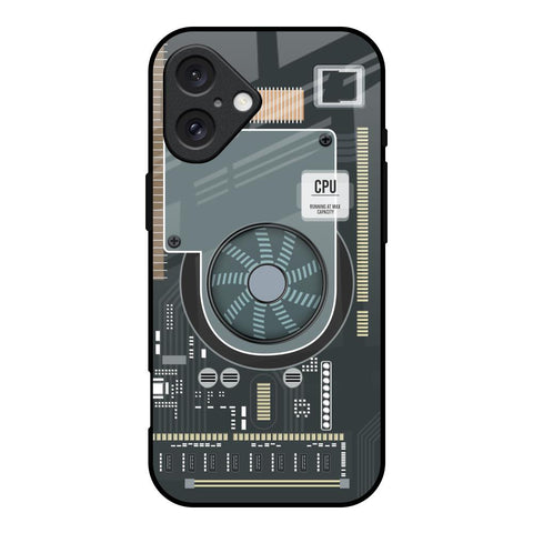 Motherboard Circuit Glossy Case for iPhone 16