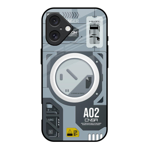Modern Technology Glossy Case for iPhone 16