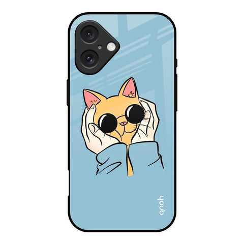 Adorable Cute Kitty Glossy Case For iPhone 16