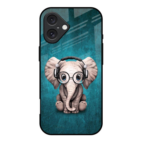 Adorable Baby Elephant Glossy Case For iPhone 16