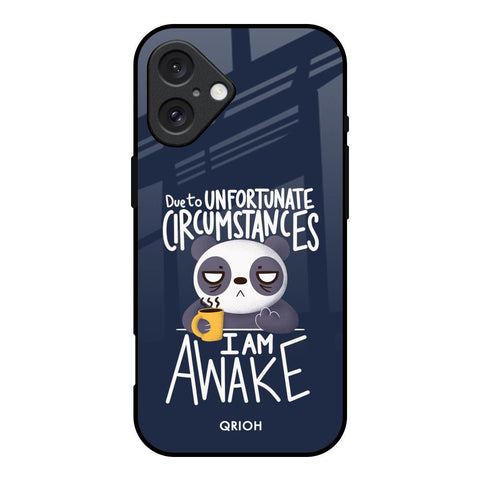 Struggling Panda Glossy Case for iPhone 16