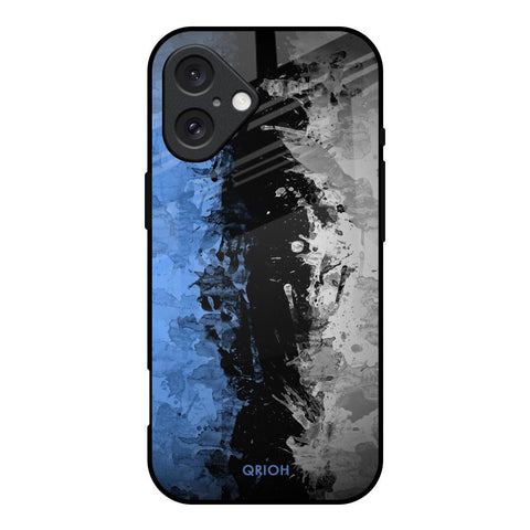Dark Grunge Glossy Case for iPhone 16