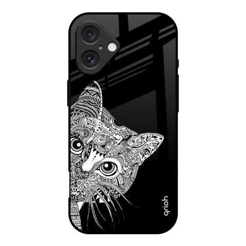 Kitten Mandala Glossy Case for iPhone 16