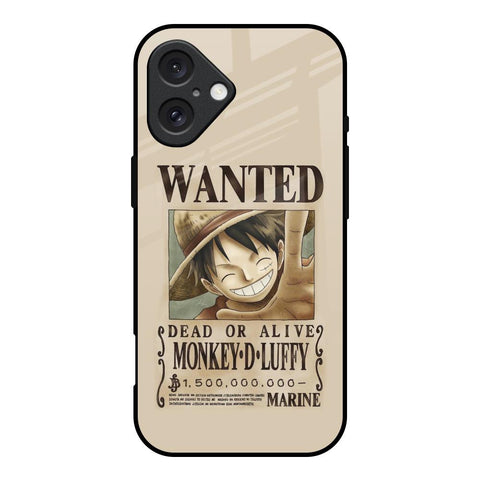 Luffy Wanted Glossy Case for iPhone 16